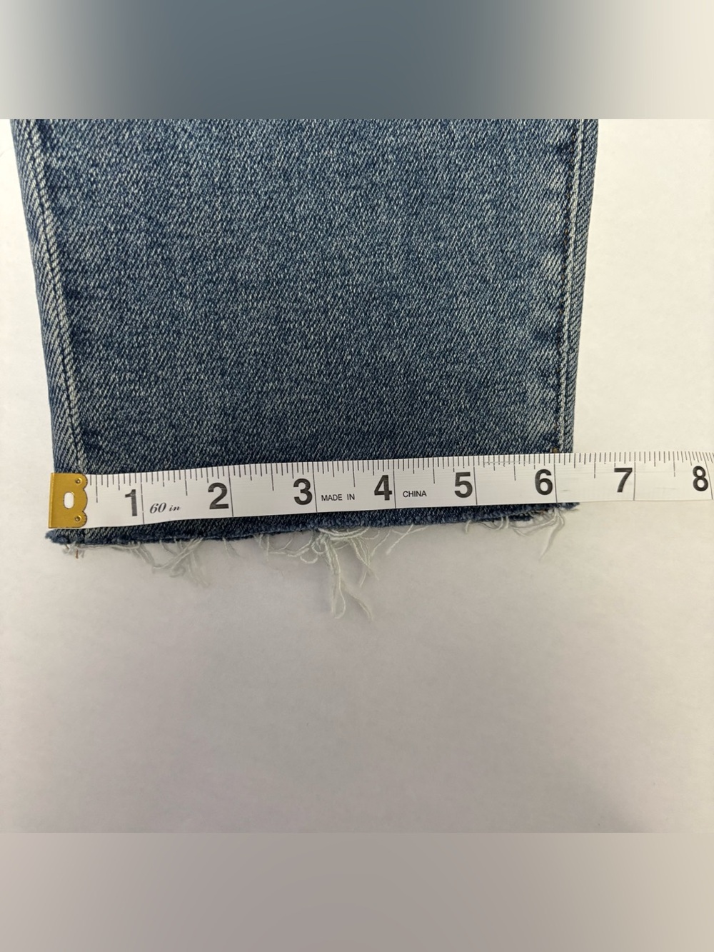 Madewell The Mom Jean Size 27 Tall Super High Waisted Raw Hem - Picture 14 of 14